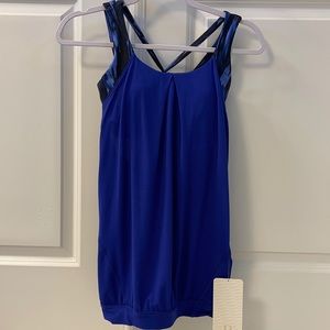 *NWT* Lululemon Limits Tank Size6 Blue
